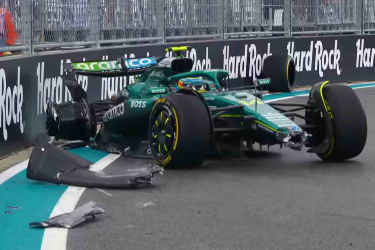 Alonso dopo l'incidente