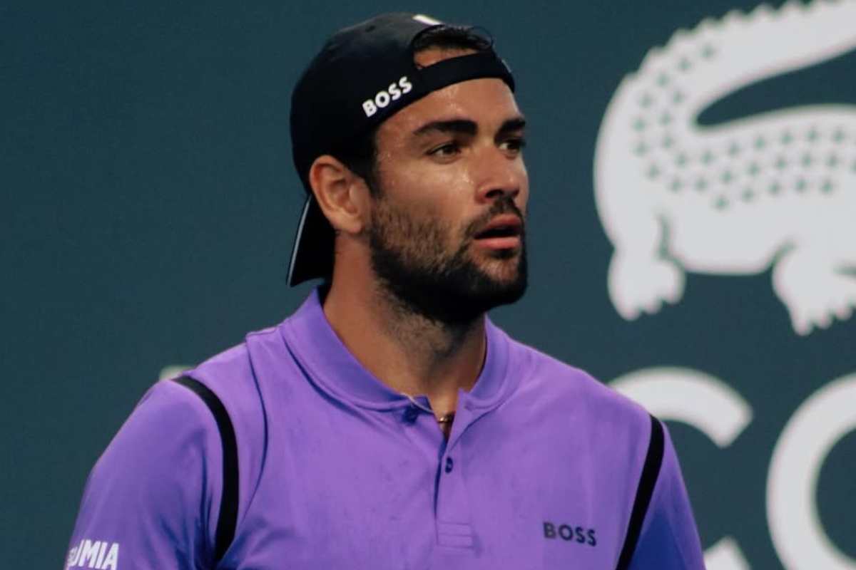 Matteo Berrettini in campo