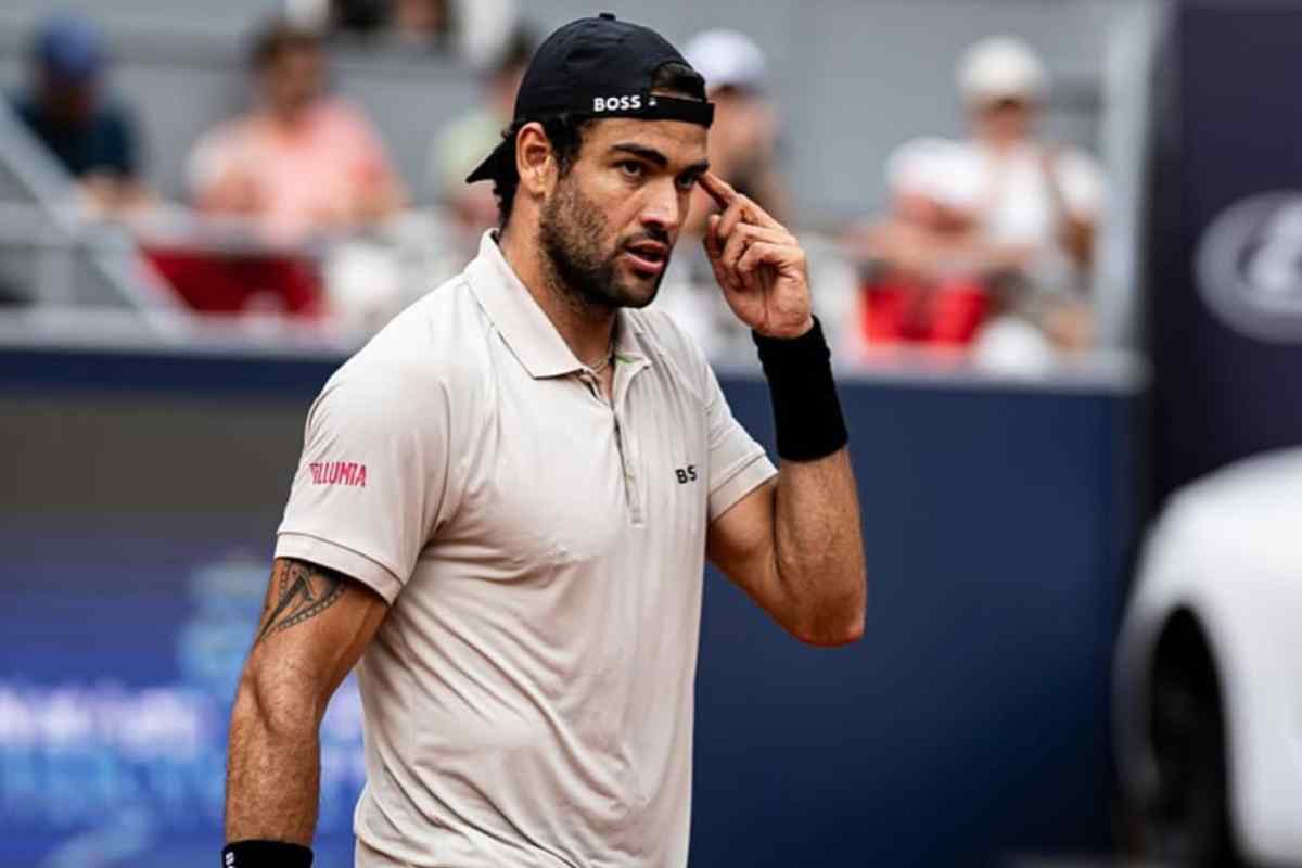 Matteo Berrettini durante un match