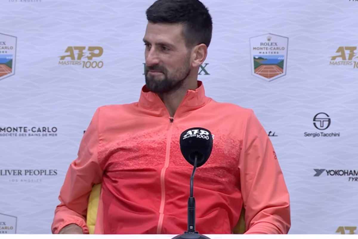 Djokovic in conferenza