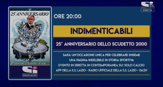 Locandina Sportitalia: “Indimenticabili” - Lazio, Scudetto 2000