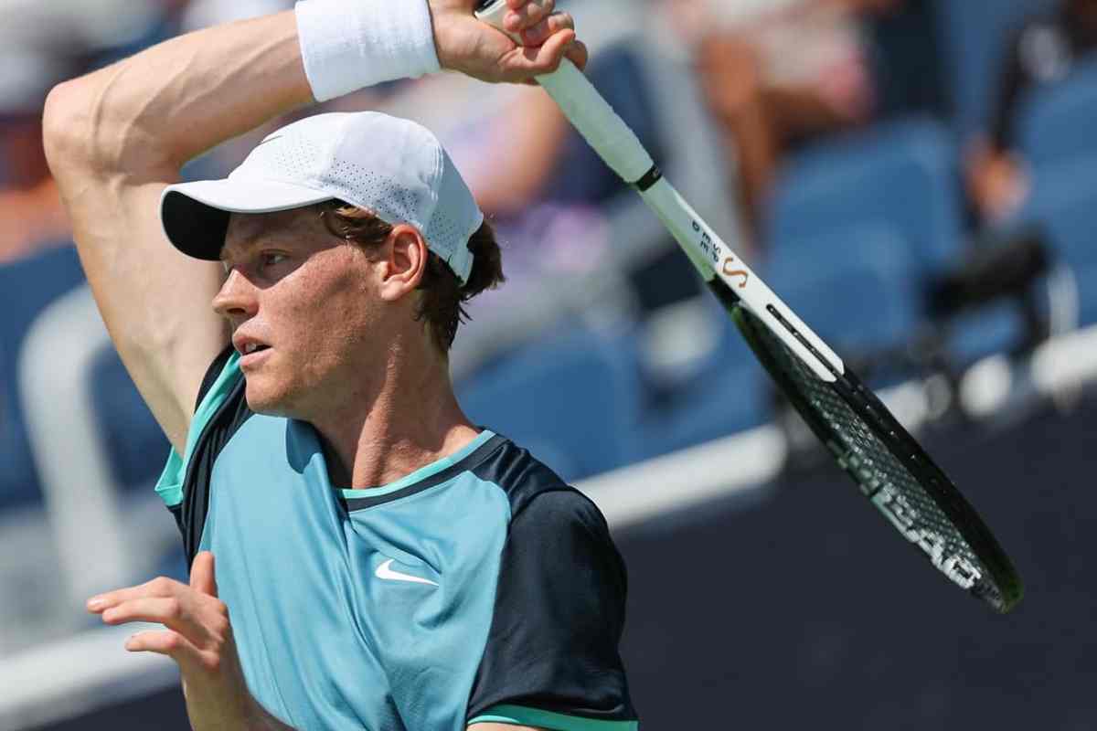 Jannik Sinner in campo