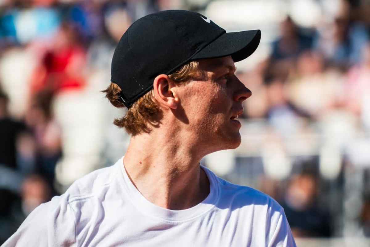 Jannik Sinner in campo