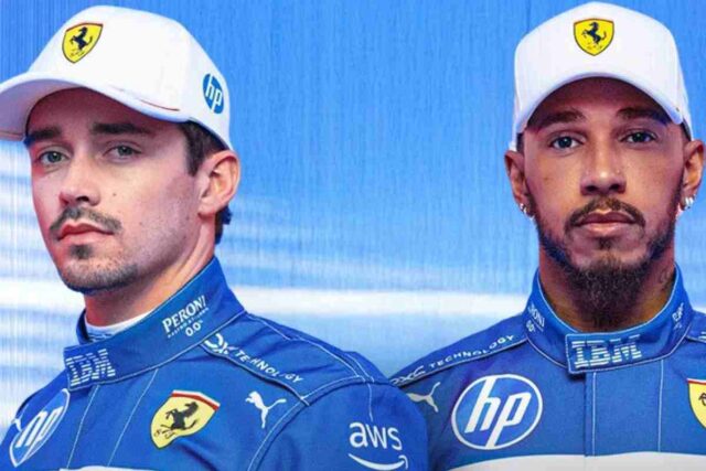 Charles Leclerc e Lewis Hamilton