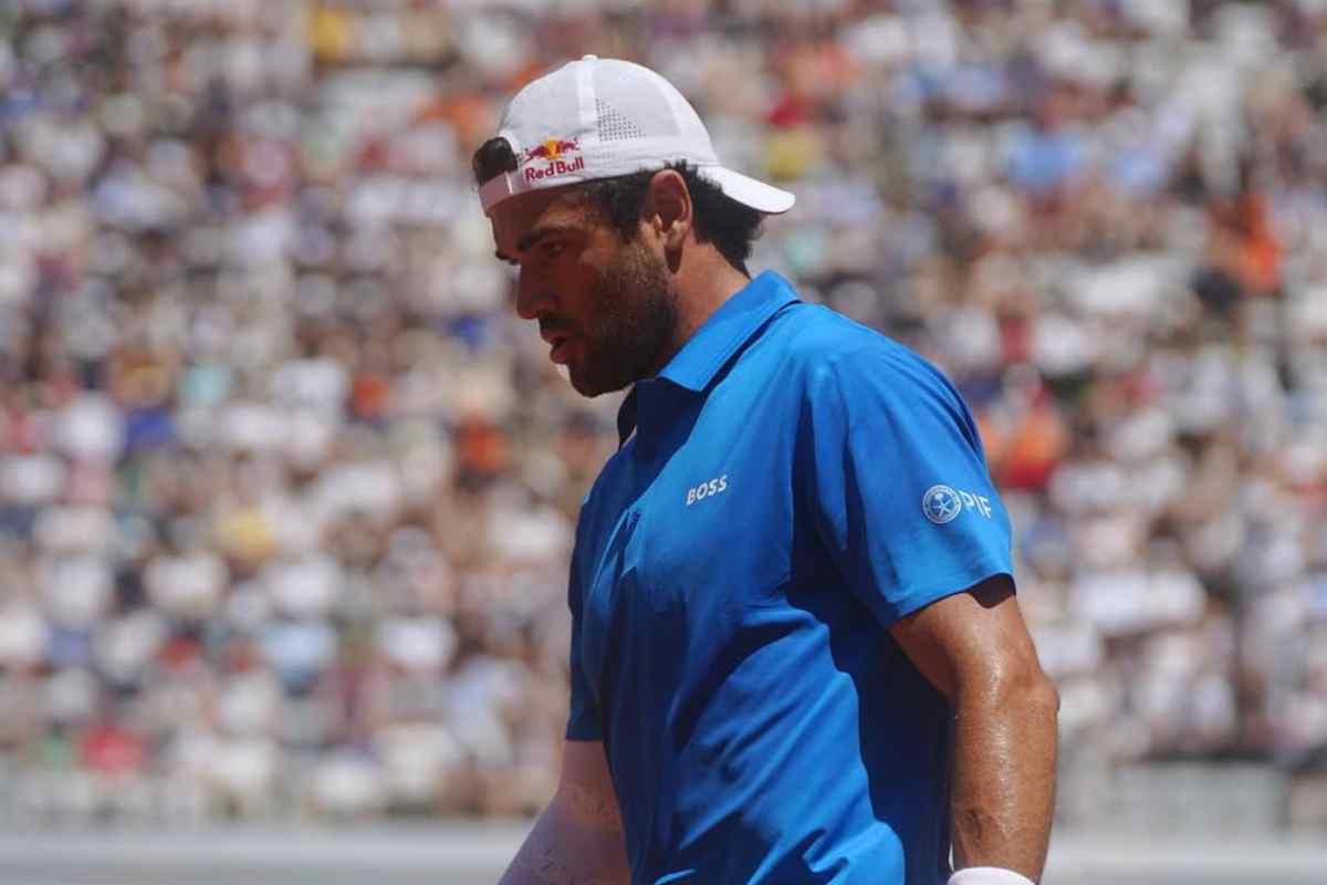 Matteo Berrettini in campo