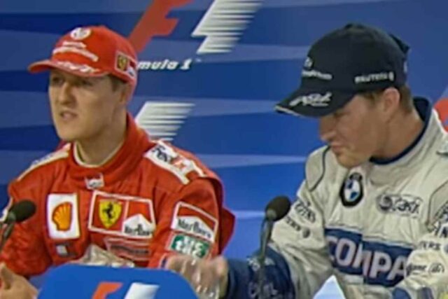 Michael e Ralf Schumacher in conferenza stampa