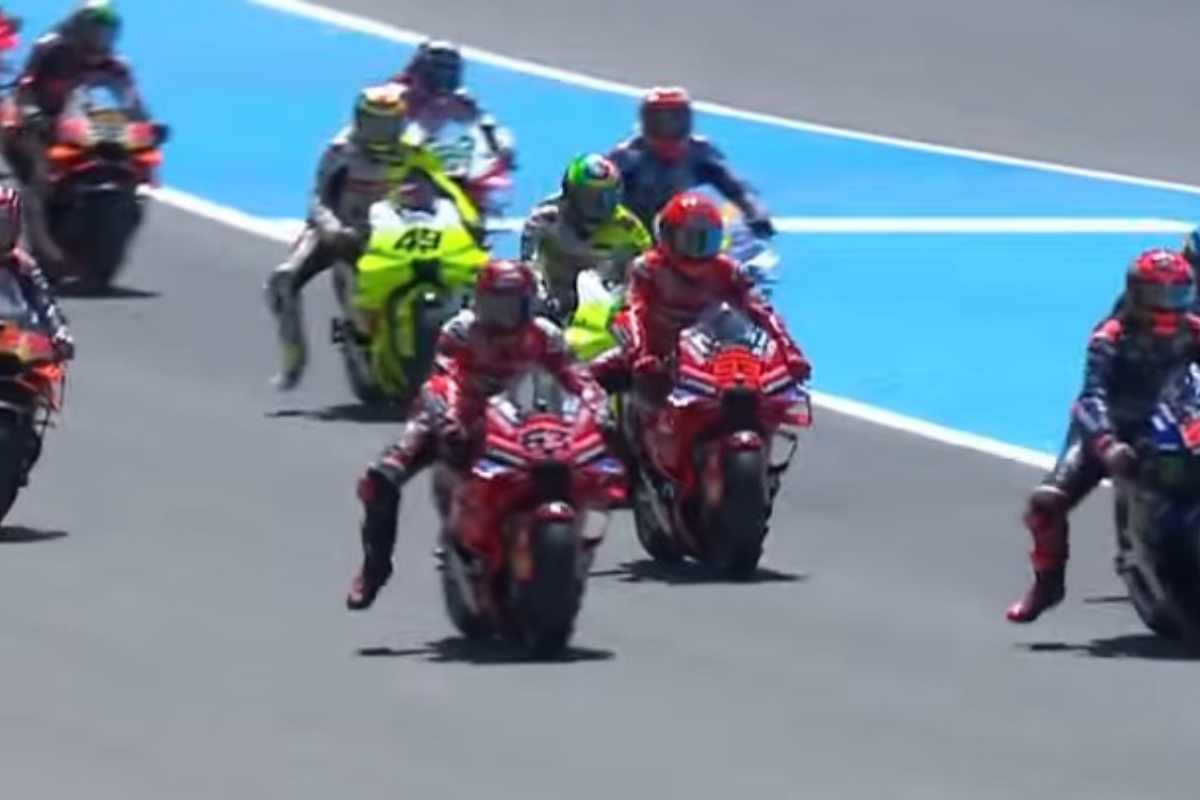 Partenza della gara di MotoGP a Jerez
