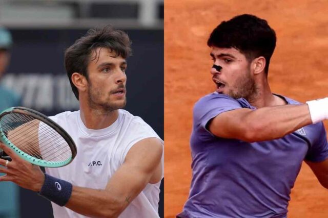 Lorenzo Musetti e Carlos Alcaraz