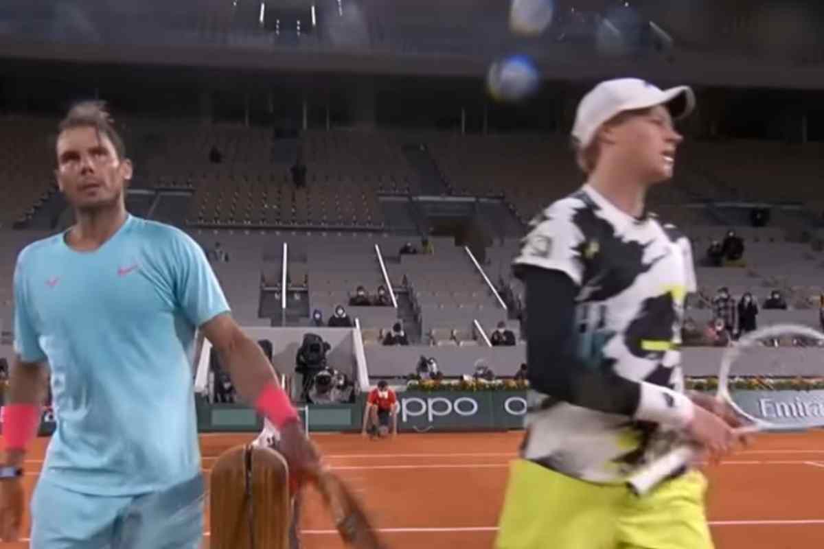 Rafa Nadal e Jannik Sinner
