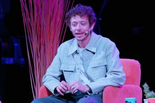 Valentino Rossi con Giacomo Poretti