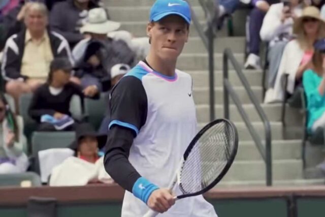 L'esultanza di Sinner