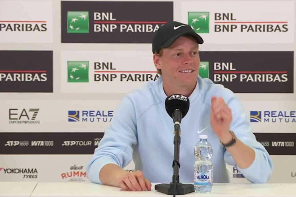 Sinner in conferenza