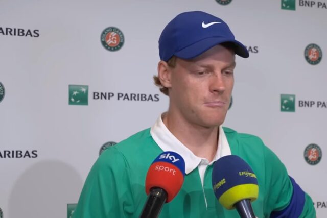 Jannik Sinner dopo il debutto a Parigi