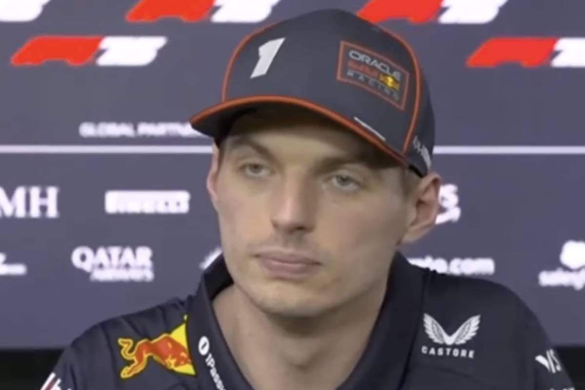 Verstappen in conferenza