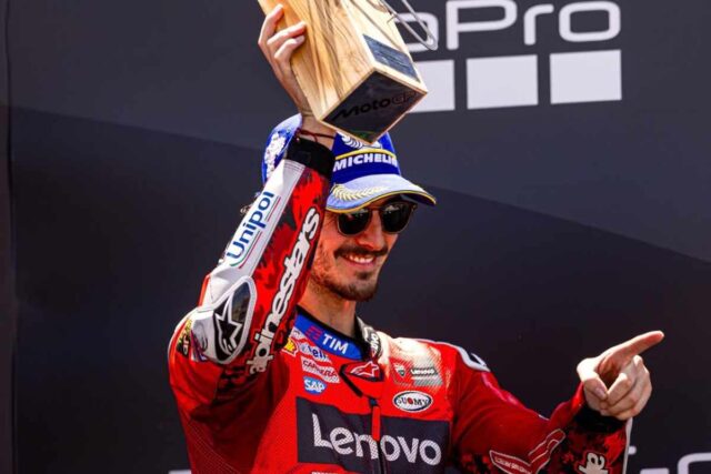 Pecco Bagnaia podio