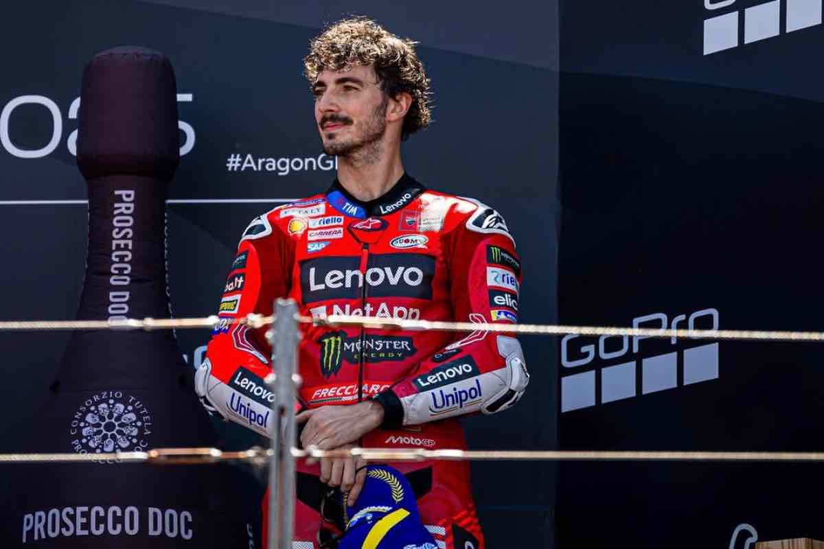 Bagnaia sul podio