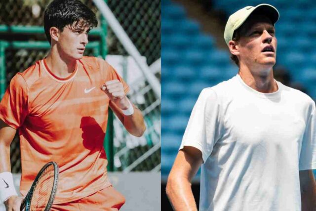 Federico Cinà e Jannik Sinner