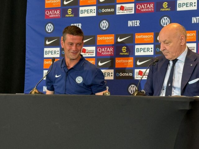 Conferenza stampa di presentazione Cristian Chivu nuovo allenatore dell'Inter