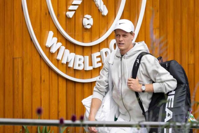 Jannik Sinner a Wimbledon