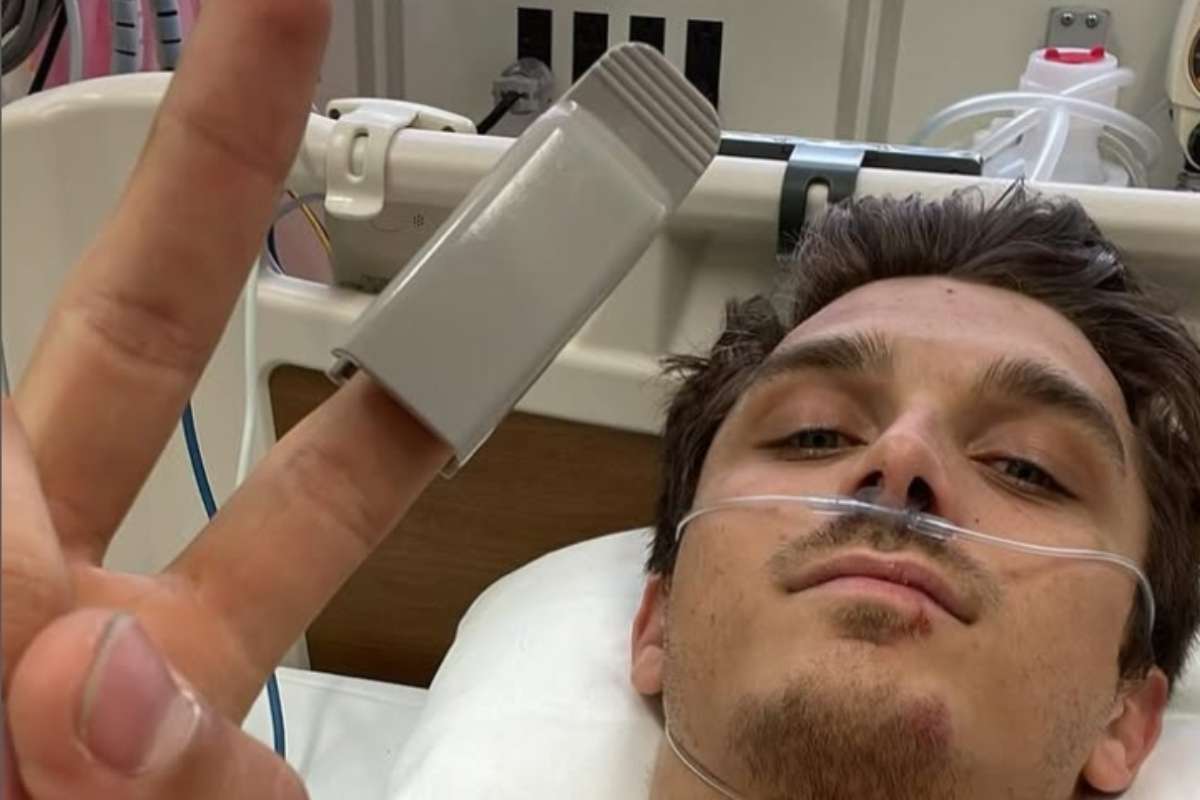 Luca Marini in ospedale