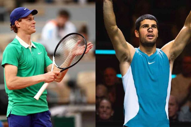 Jannik Sinner e Carlos Alcaraz
