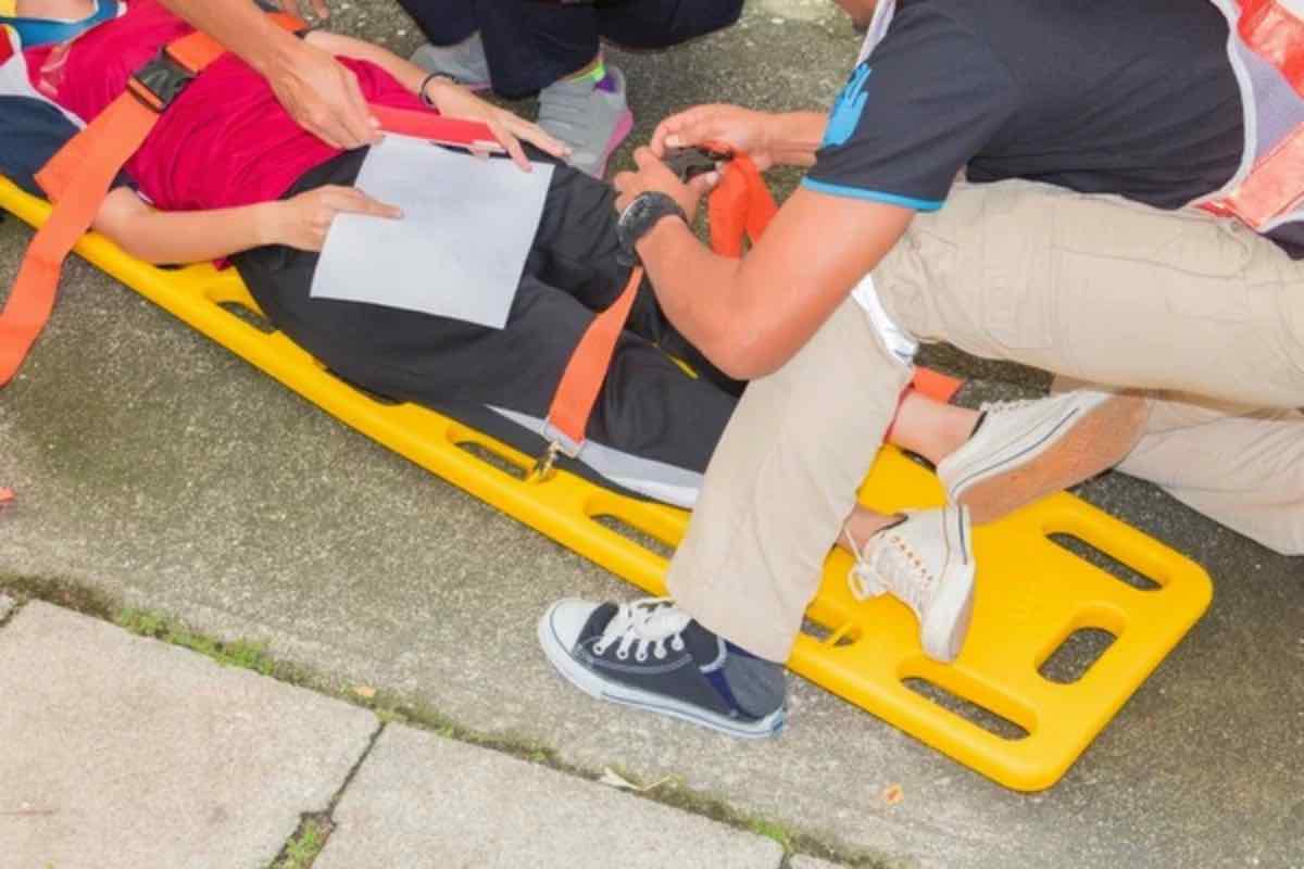 Gravissimo infortunio mascella