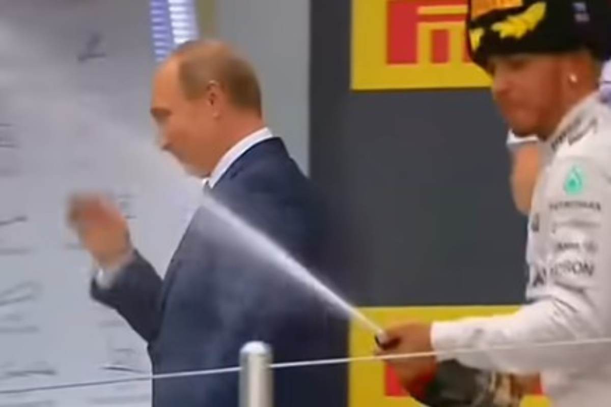 Lewis Hamilton e Vladimir Putin