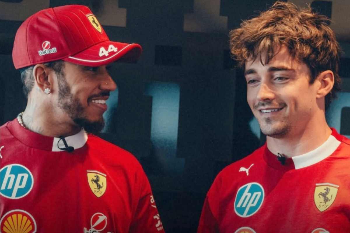 Ferrari Hamilton e Leclerc 