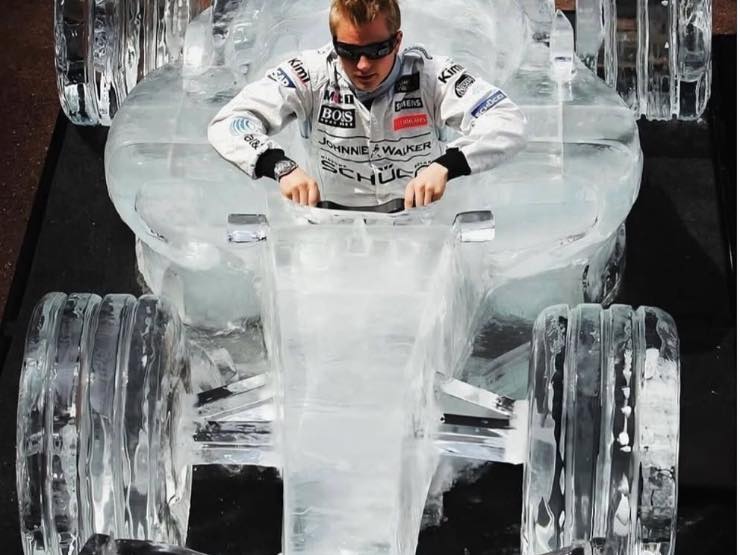 Monoposto in ghiaccio