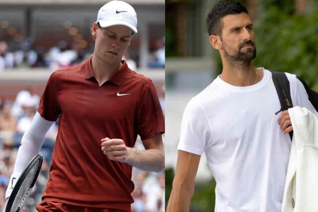 Jannik Sinner e Novak Djokovic