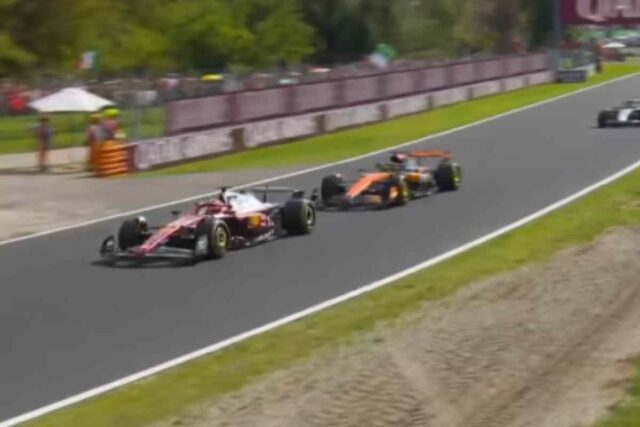 Ferrari e McLaren in lotta durante il GP d'Italia