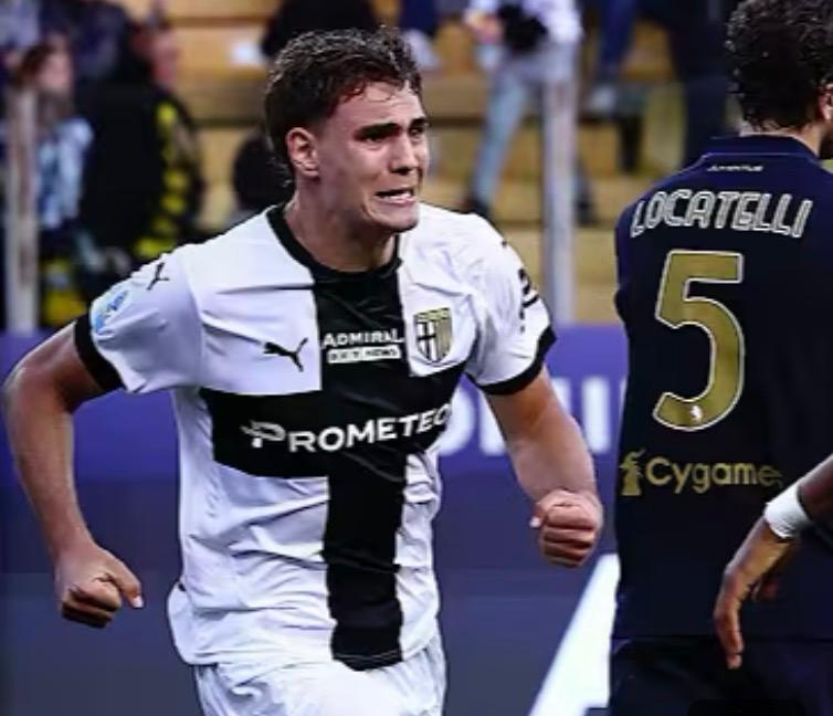 Mateo Pellegrino, attaccante del Parma