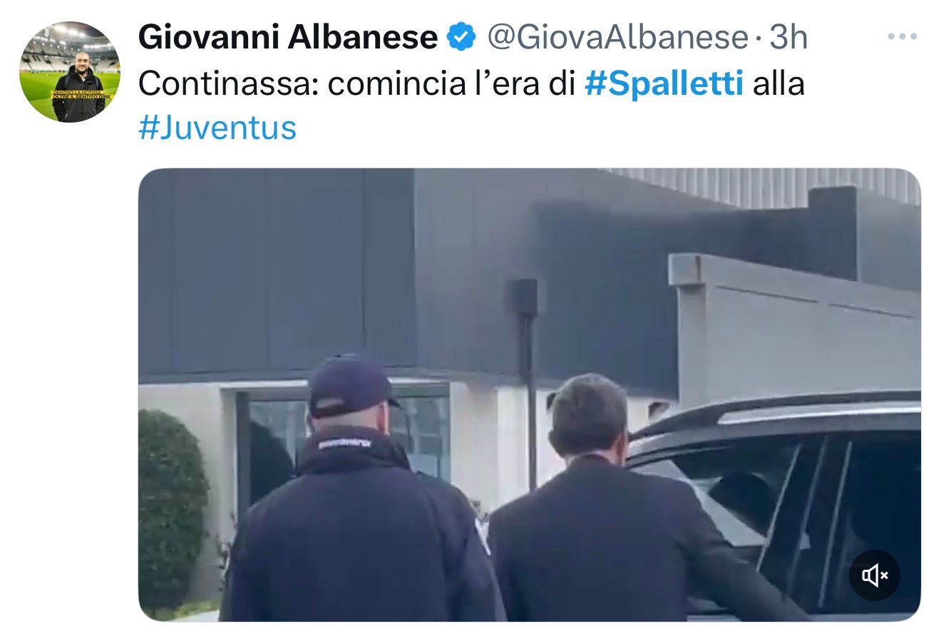L'arrivo di Luciano Spalletti alla Continassa