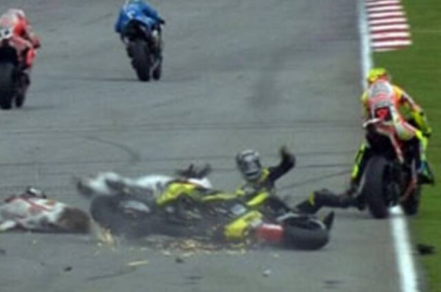 Scontro incidente moto