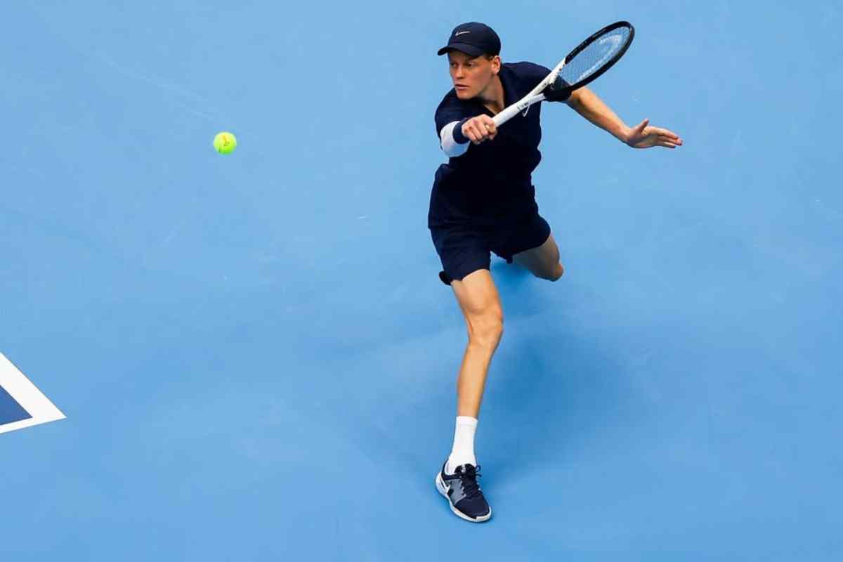 Jannik Sinner in campo