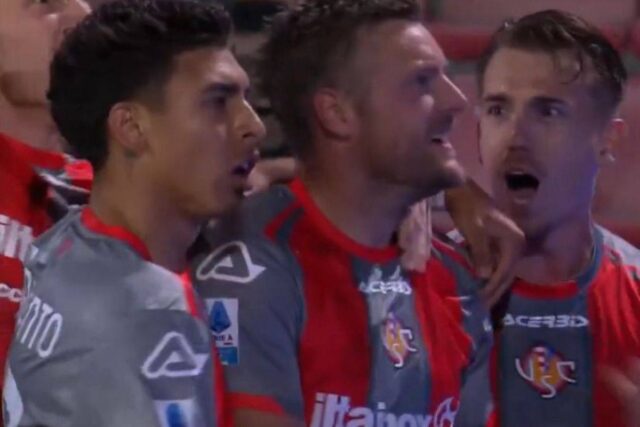 L'esultanza di Jamie Vardy