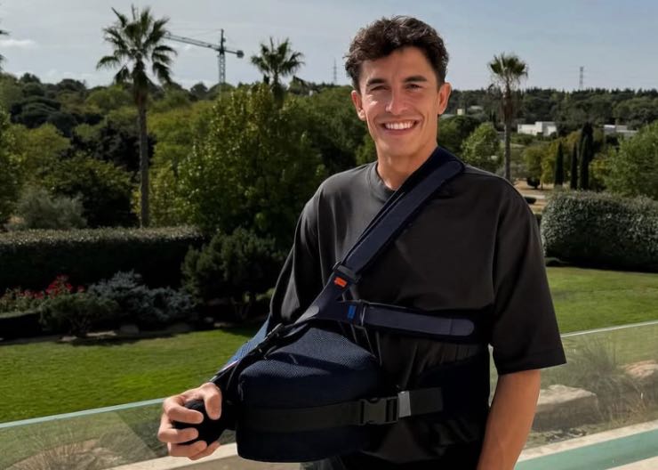 Marquez dolore infortunio