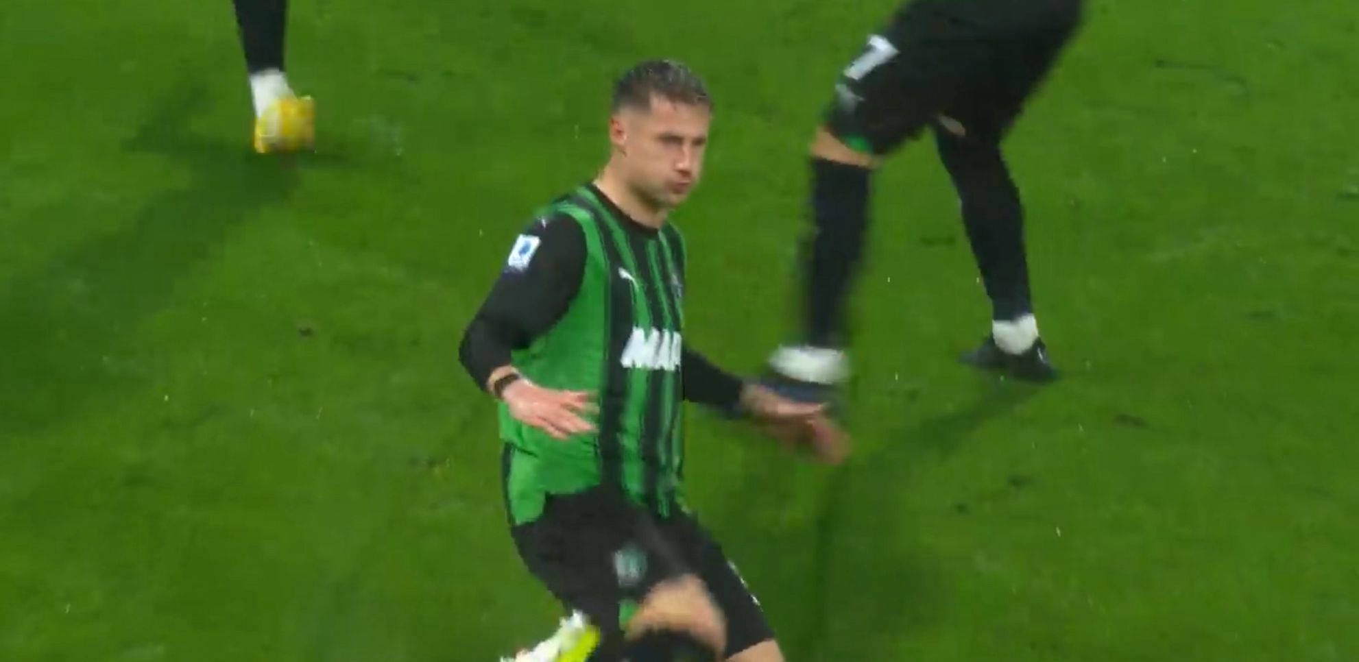 Andrea Pinamonti, attaccante Sassuolo VAR
