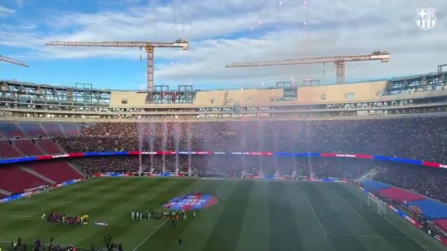 Problemi all'esterno del nuovo Camp Nou