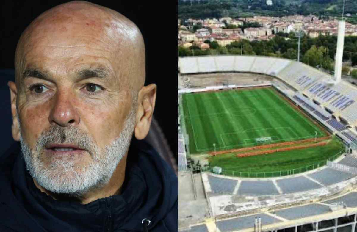 Stefano Pioli contestato all'esterno del Franchi dai tifosi della Fiorentina