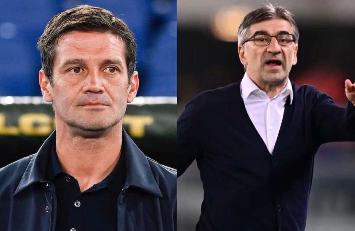 Christian Chivu (allenatore Inter) e Ivan Juric (tecnico Atalanta)