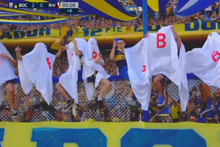 Coreografia Boca Jrs nel Superclasico