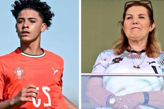 Cristiano Ronaldo Jr e nonna Maria Dolores