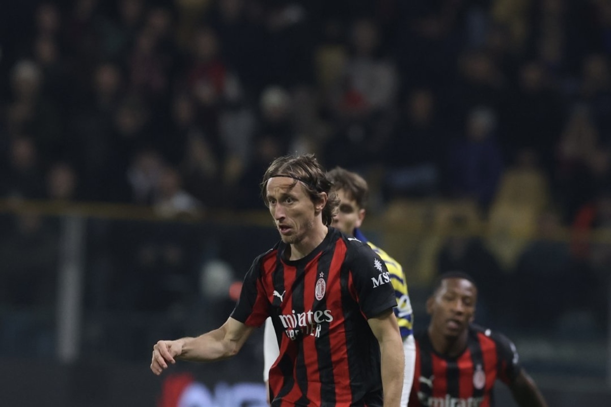 Luka Modric durante Parma-Milan