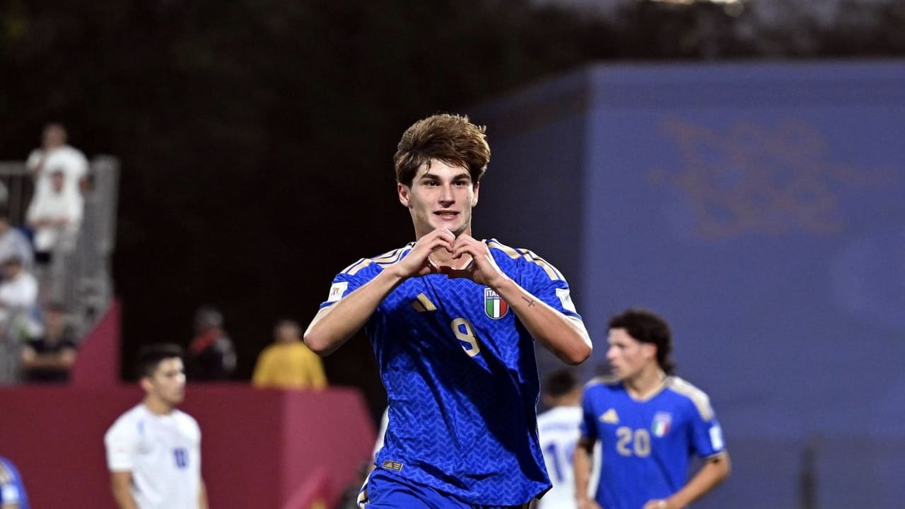 Thomas Campaniello, attaccante dell’Empoli dell’Italia U17