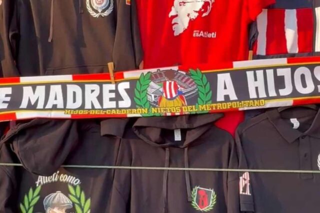 Sciarpa tifosi Atletico Madrid pre-Inter