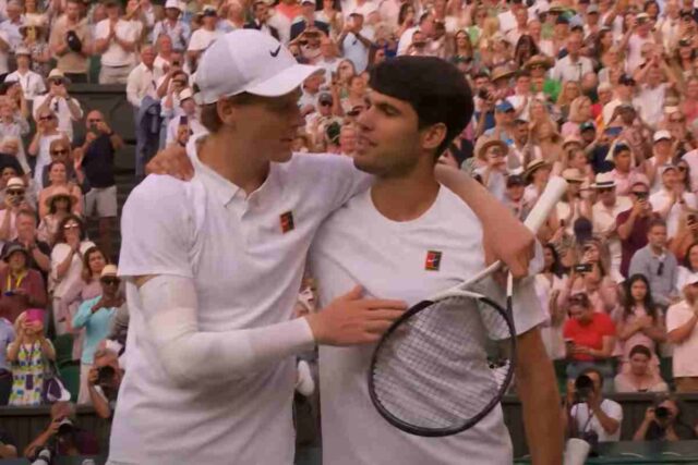 Sinner e Alcaraz a WImbledon