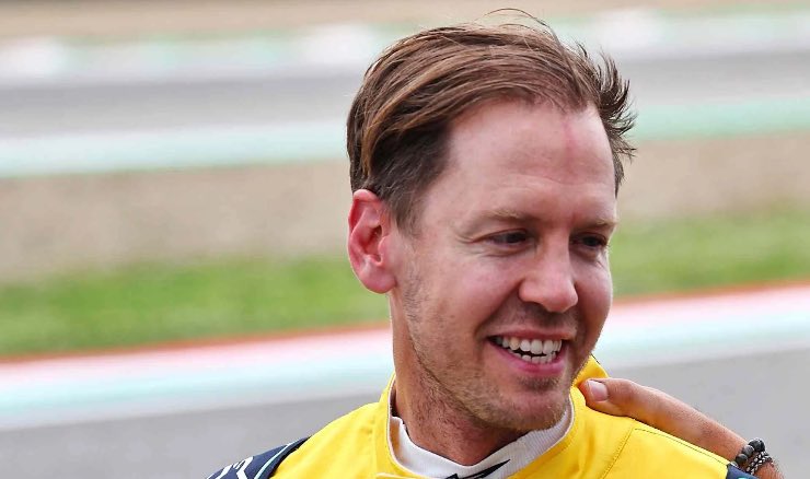 Sebastian Vettel spaventato