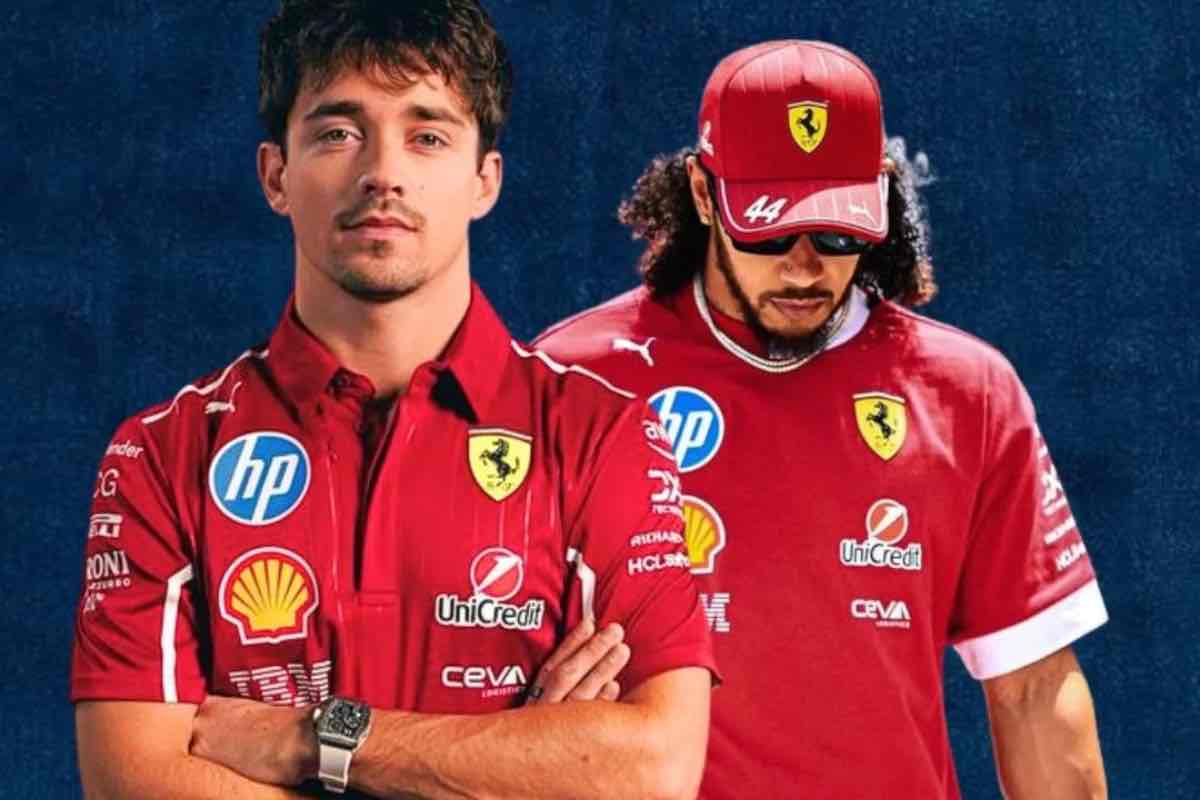 Leclerc Hamilton Ferrari
