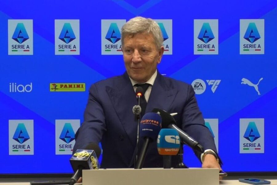 Ezio Maria Simonelli, presidente della Serie A, parla di Milan-Como a Perth